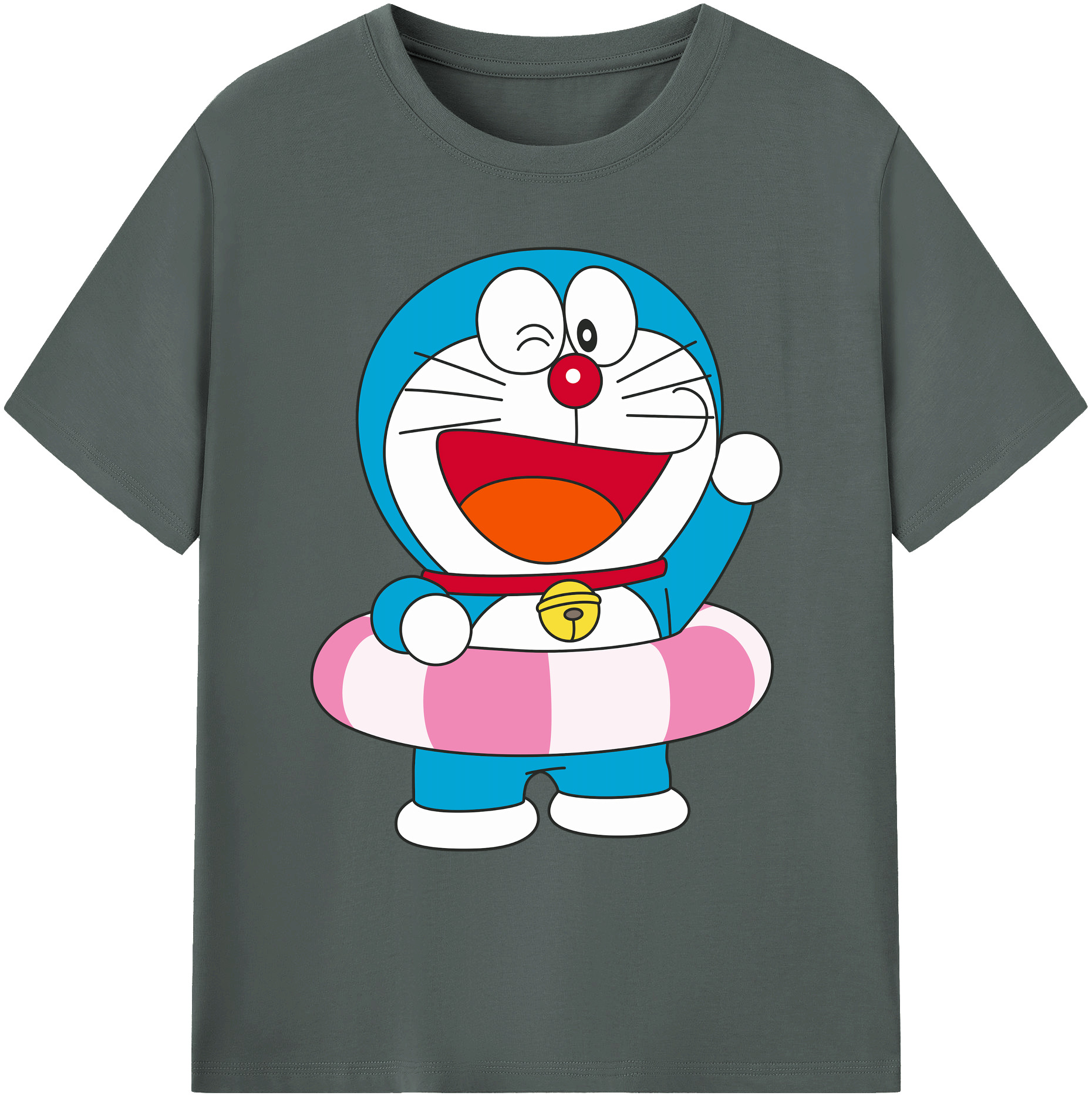 （画像用） ドラえもん Doraemon 綿100％ メンズ半袖Tシャツ｜肌触りやわらか＆通気性